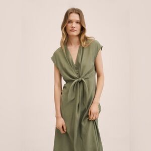 Mango Bow Modal Dress 27095759-MARTE2-LM